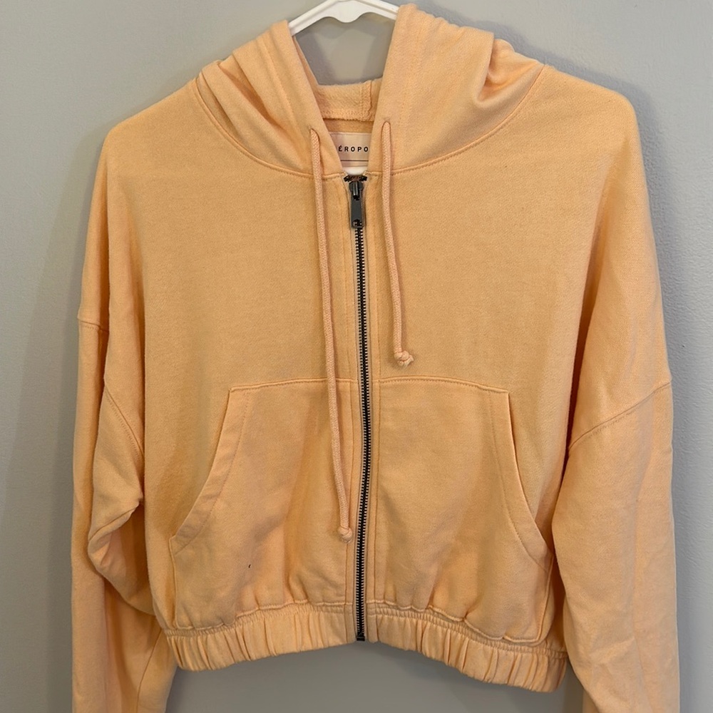 Orange Aeropostale Zip Up